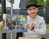 Peter Hickman - Lee Johnston - Ballagarey  - TT 2022 - 16 x 12 Autographed Picture
