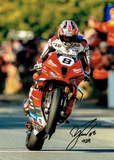 Davey Todd - Finish Line - TT 2024 - 16 x 12 Autographed Picture