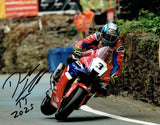 Dean Harrison - Union Mills - TT 2025 - 10 x 8 Autographed Picture