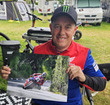 John McGuinness -  Laurel Bank - TT 2023  - 16 x 12 Autographed Picture