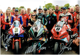 Peter Hickman - Davey Todd - Dean Harrison - TT Superbike race TT 2024 - 18 X 12 Autographed Picture