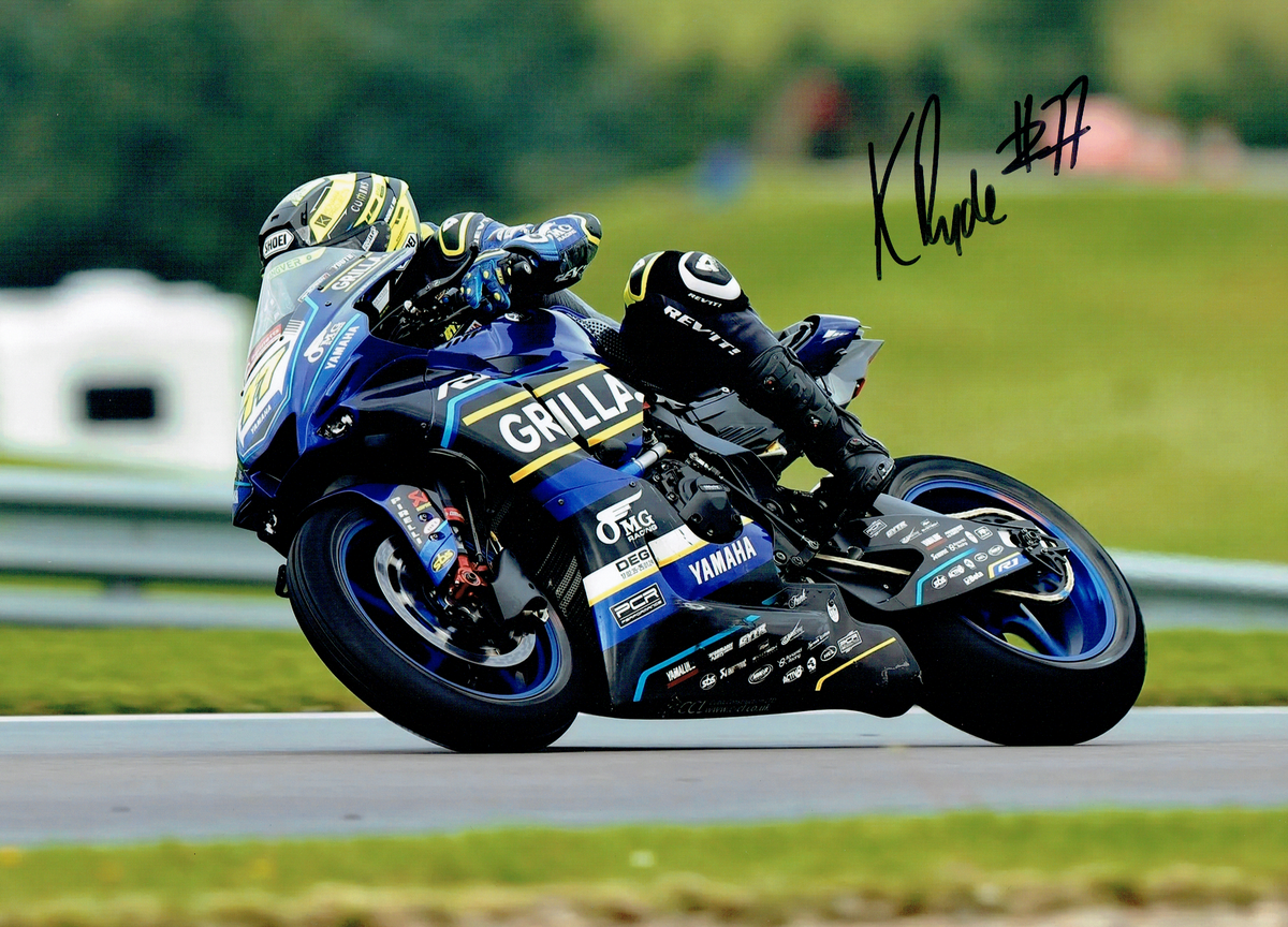 Kyle Ryde 2024 British Superbike Champion 16 x 12 Autographed Picture