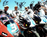McGuinness / Anstey / Johnston - TT Zero - TT 2015 - 10 x 8 Autographed Picture