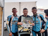 Dave Molyneux / Dan Sayle & John Holden / Lee Cain - Creg Ny Baa - TT 2017 - 16 x 12 Autographed Picture