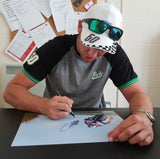 Peter Hickman - Kates Cottage  - TT 2018 - 16 x 12 Autographed Picture