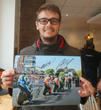 Hickman / Johnston / Cummins / Hutchinson / Harrison / Hillier - Superbike Race - 16 x 12 Autographed Picture
