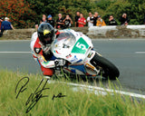 Bruce Anstey - Gooseneck - TT 2015 - 10 x 8 Autographed Picture