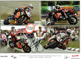 John McGuinness - Landscape Montage  - TT 2007  - 16 x 12 Autographed Print