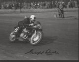 Geoff Duke - Silverstone - No 29 Bike - 10 x 8 Autographed Picture