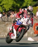 John McGuinness - St Ninians - TT 2013 - 10 x 8 Autographed Picture