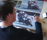 John McGuinness - Gooseneck - TT 2006 - 16 x 12 Autographed Picture