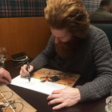 Sean Conway - Round Britian Cycle - 16 x 12 Autographed Picture