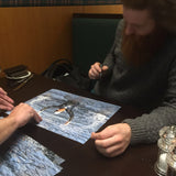 Sean Conway - Round Britian Swim - 16 x 12 Autographed Picture