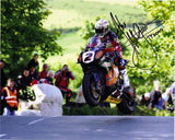 John McGuinness - Ballaugh Bridge - TT 2009  - 16 x 12 Autographed Picture
