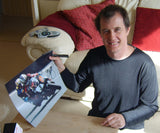 John McGuinness - Gooseneck - TT 2006 - 16 x 12 Autographed Picture