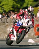 John McGuinness - St Ninians - TT 2013 - 16 x 12 Autographed Picture
