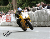 Martin Finnegan - Braddan Bridge - TT 2005- 10 x 8 Autographed Picture