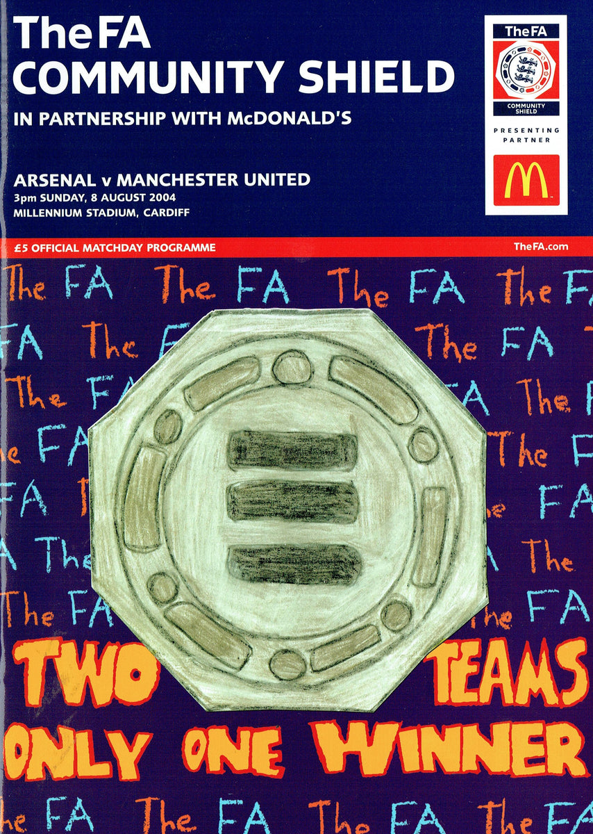 Manchester United v Arsenal 2004 Charity Shield Programme