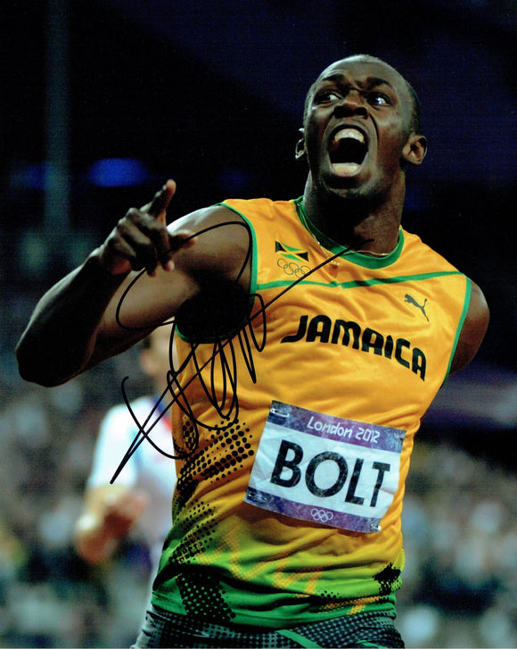 Usain Bolt - Olympic Champion - 10 x 8 Autographed Picture