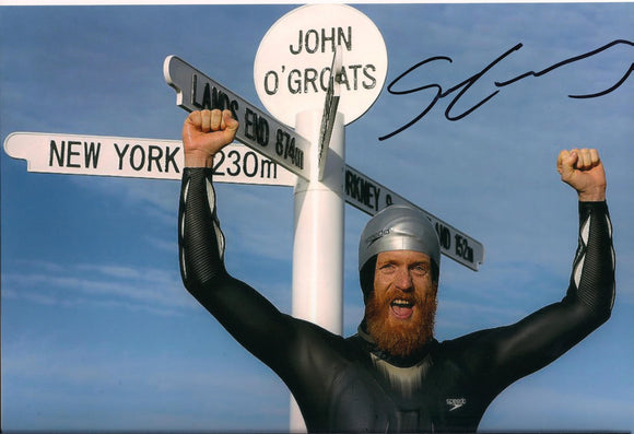 Sean Conway - John O'Groats - 16 x 12 Autographed Picture