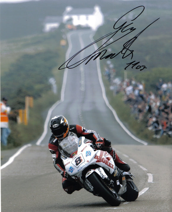 Guy Martin - Creg Ny Baa - TT 2007 - 16 x 12 Autographed Picture