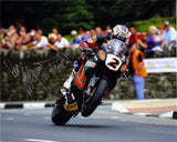 John McGuinness - St Ninians  - TT 2009  - 10 x 8 Autographed Picture