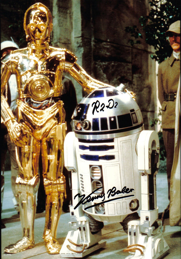 Kenny Baker - Star Wars - R2D2 - 10 x 7 Autographed Picture