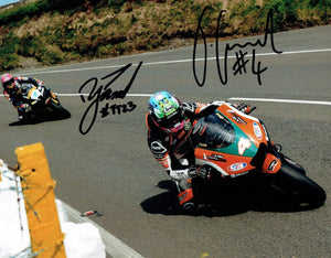 Davey Todd & Jamie Coward - Guthries Memorial - TT 2023 - 16 x 12 Autographed Picture