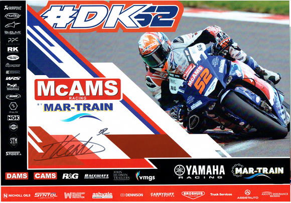 Danny Kent - 2024 British Superbike Championship - 18 x 12 Autographed Promotional Poster
