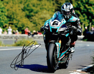 Michael Dunlop - Gooseneck - TT 2023 - 16 x 12 Autographed Picture