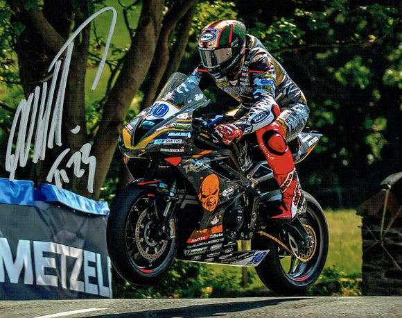 Peter Hickman - Ballaugh Bridge  - TT 2023 - 10 x 8 Autographed Picture