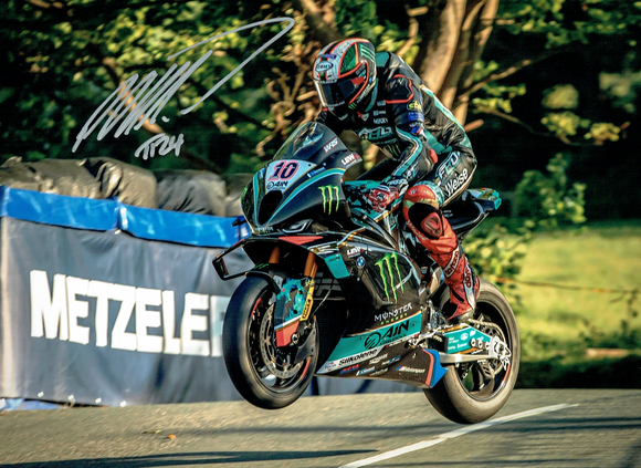 Peter Hickman - Ballaugh Bridge - TT 2024 - 16 x 12 Autographed Picture