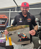 Davey Todd & Jamie Coward - Guthries Memorial - TT 2023 - 16 x 12 Autographed Picture