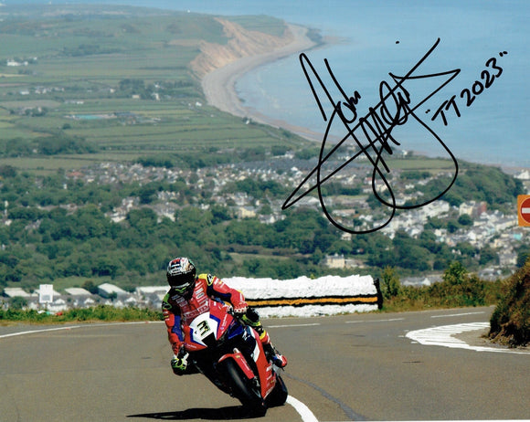 John McGuinness -  Guthries Memorial - TT 2023  - 16 x 12 Autographed Picture