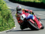 John McGuinness - Waterworks - TT 2024 - 16 x 12 Autographed Picture
