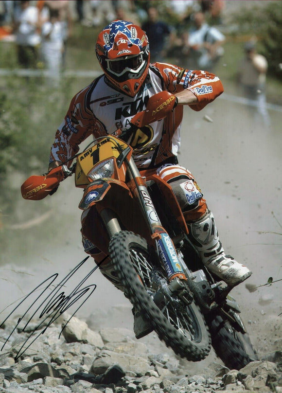 David Knight - World Enduro Champion - KTM 2 - 10 x 8 Autographed Picture
