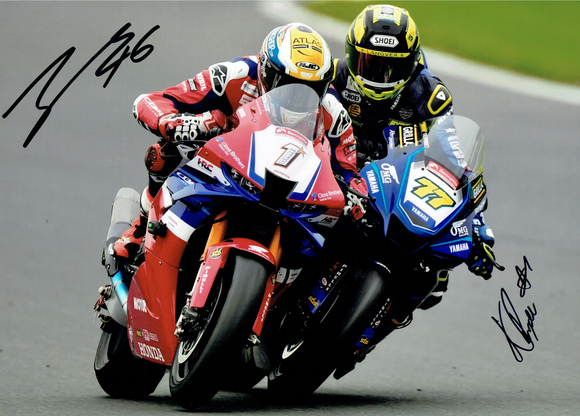 Kyle Ryde & Tommy Bridewell - 2024 British Superbike Championship - 12 x 8 Autographed Photograph