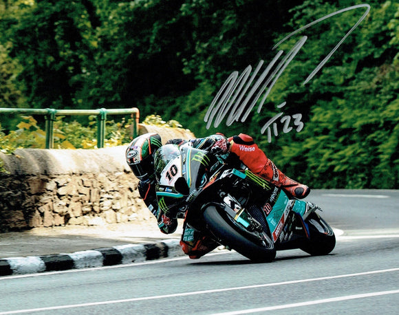 Peter Hickman - Glen Helen  - TT 2023 - 10 x 8 Autographed Picture