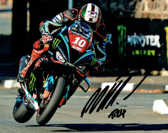 Peter Hickman - St Ninians - TT 2024 - 10 x 8 Autographed Picture