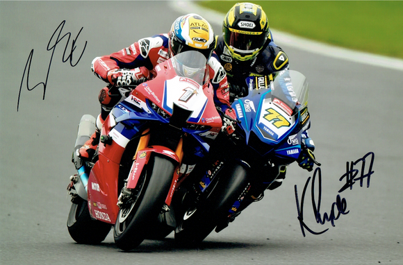Kyle Ryde & Tommy Bridewell - 2024 British Superbike Championship - 12 x 8 Autographed Photograph