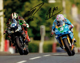 Peter Hickman - Lee Johnston - Ballagarey  - TT 2022 - 16 x 12 Autographed Picture