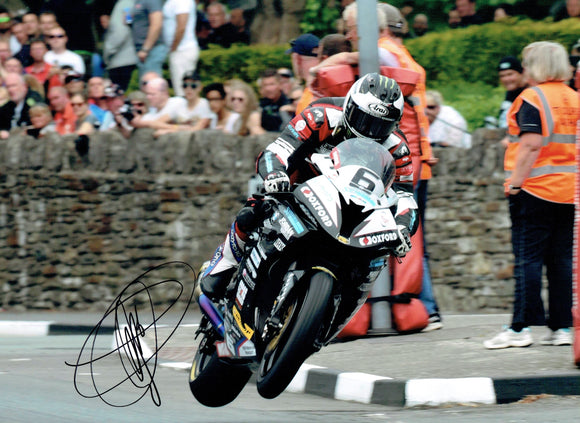 Michael Dunlop - St Ninians - TT 2019 - 10 x 8 Autographed Picture