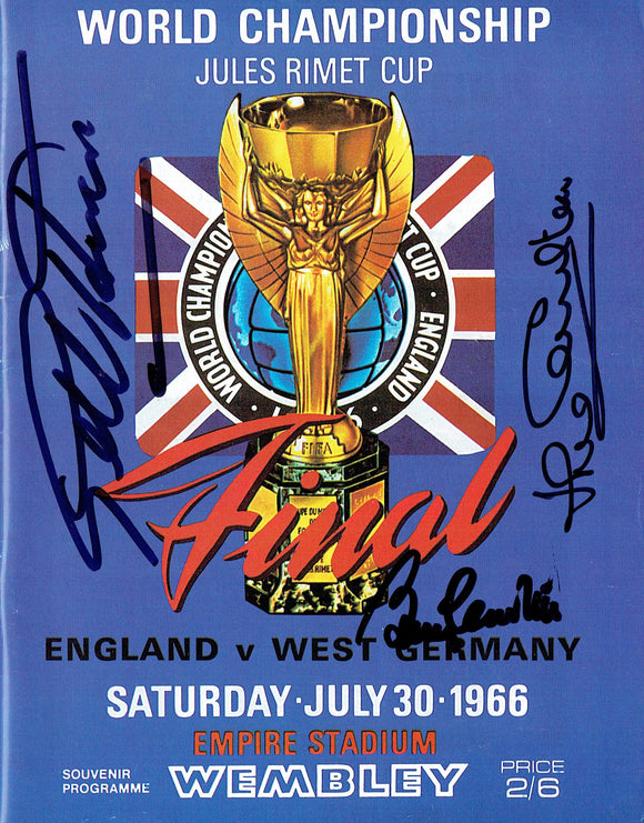 England v West Germany - 1966 World Cup Final Multi Signed Programme