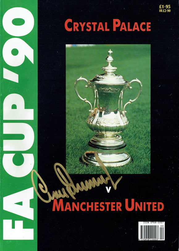 Manchester United v Crystal Palace - 1990 Signed F.A. Cup Final Magazine