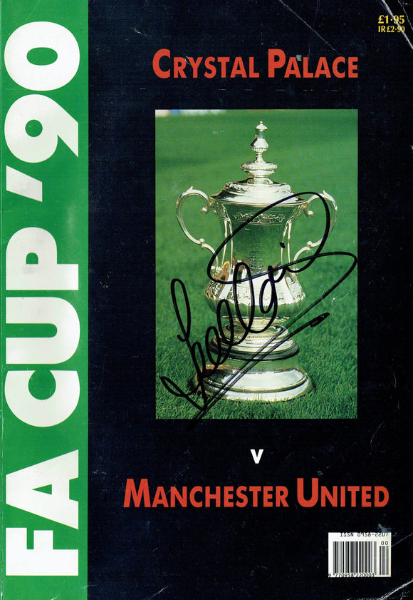 Manchester United v Crystal Palace - 1990 Signed F.A. Cup Final Magazine