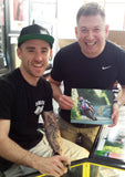 Lee Johnston - Greeba Castle - TT 2015 - 10 x 8 Autographed Picture