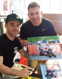 Lee Johnston - Quarter Bridge - TT 2015 - 16 x 12 Autographed Picture