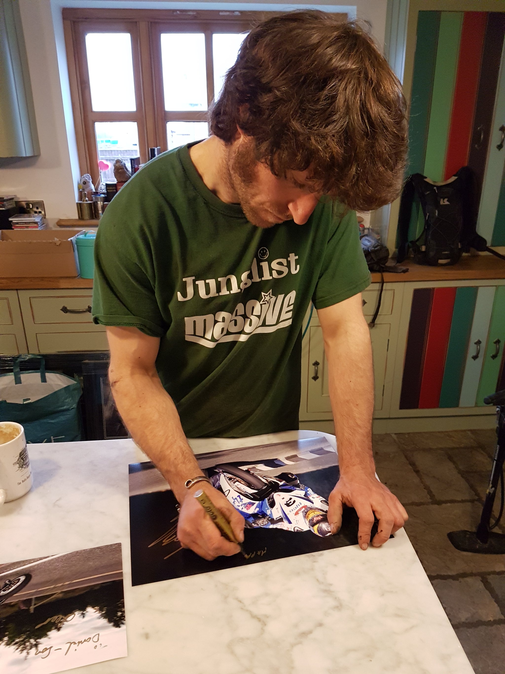Guy Martin - Greeba Castle - TT 2012 - 10 x 8 Autographed