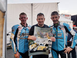 Dan Sayle, Dave Molyneux & John Holden - Lee Cain - Creg Ny Baa - TT2017 - 16 x 12 Autographed Picture