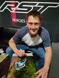 Dean Harrison - Quarter Bridge Approach - TT 2018 - 16 x 12 Autographed Picture